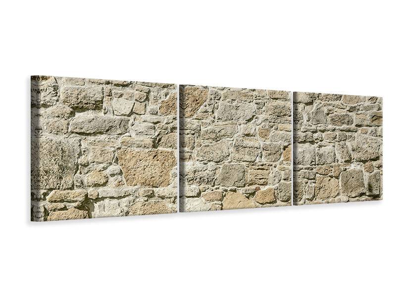 Panorama 3-piece canvas picture nature wall