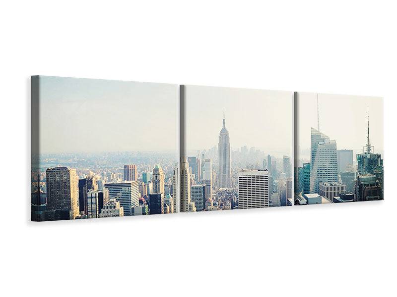 Panorama 3-piece canvas picture NYC