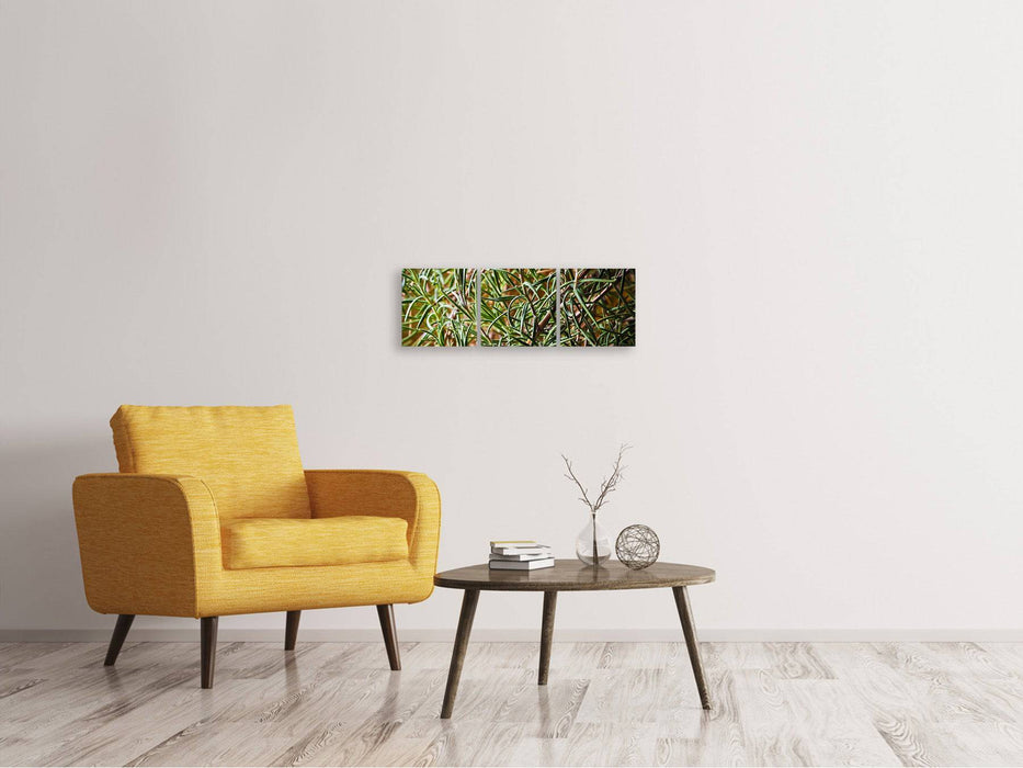 Tableau panoramique sur toile 3 pièces Romarin XXL