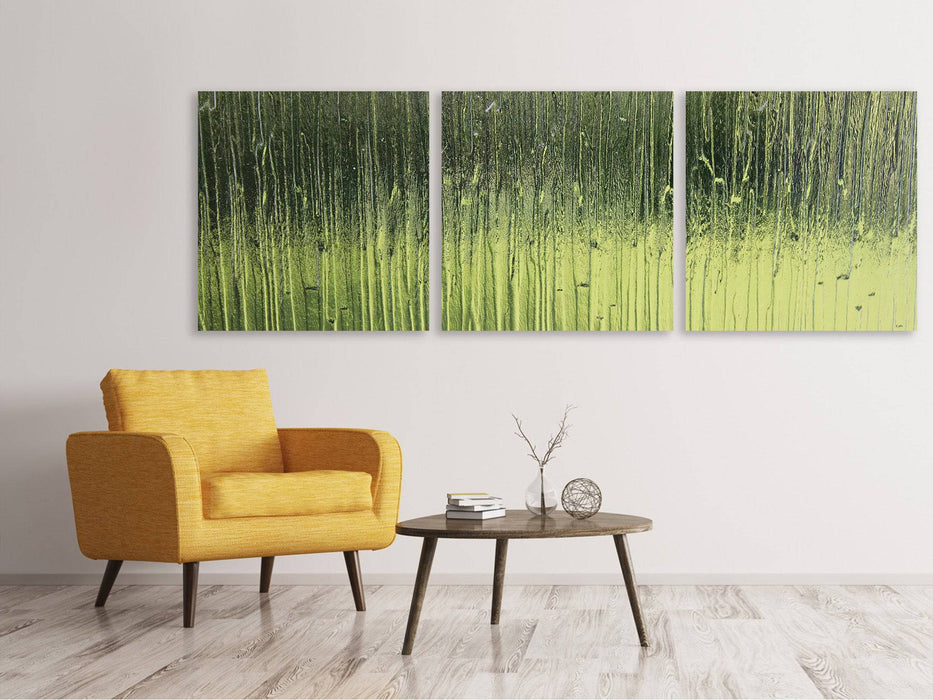 Tableau panoramique sur toile en 3 parties verre satiné