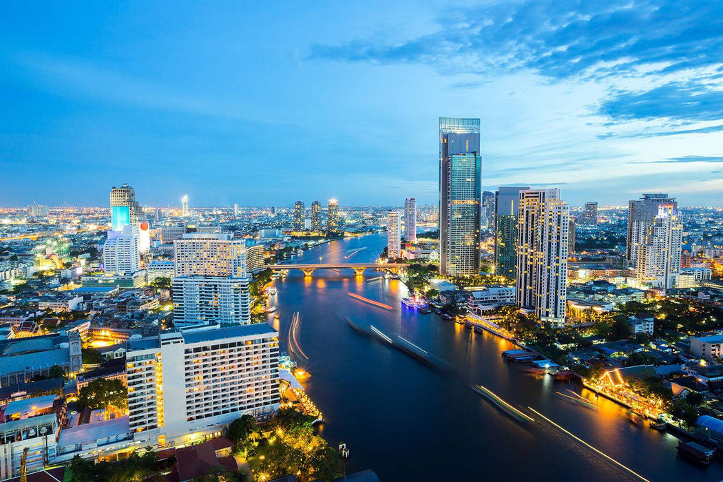 Wall Mural Skyline Bangkok at dusk