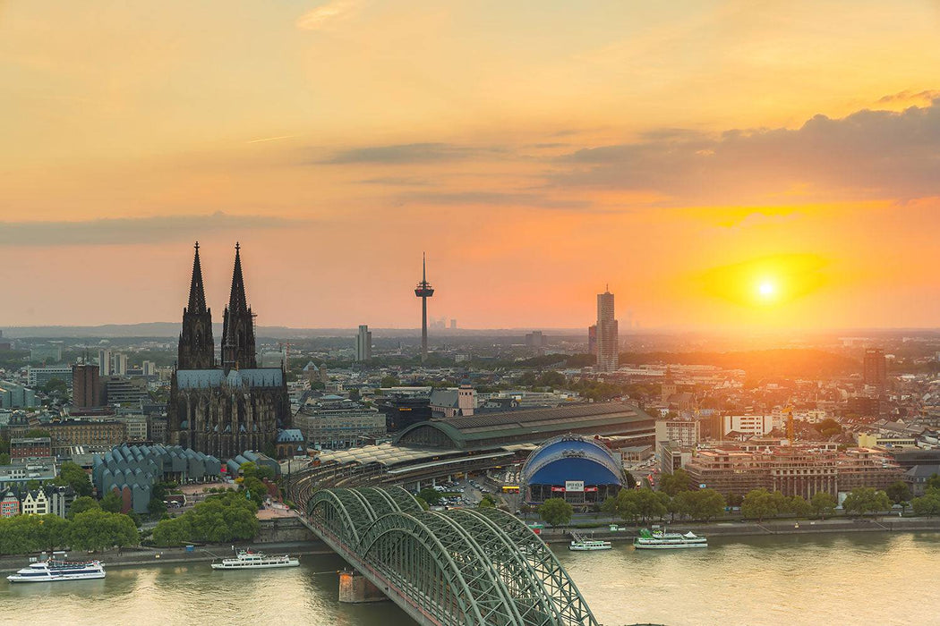 Fototapete Skyline Köln bei Sonnenuntergang - Tag2 by Suzenna