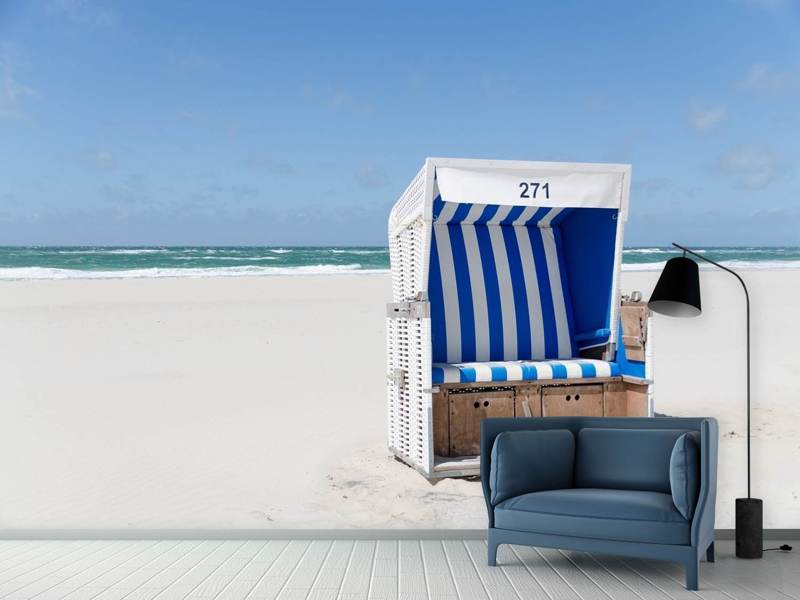 Photo wallpaper beach chair 271