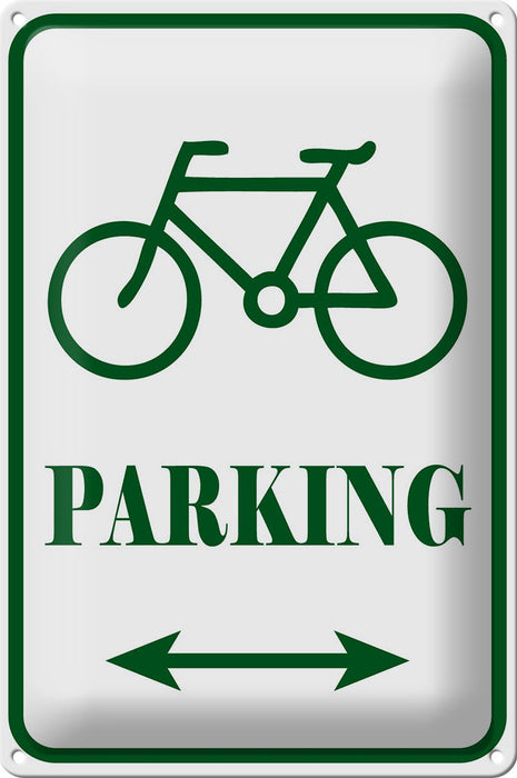 Blechschild Hinweis 20x30cm Fahrrad Parking Geschenk Deko Schild