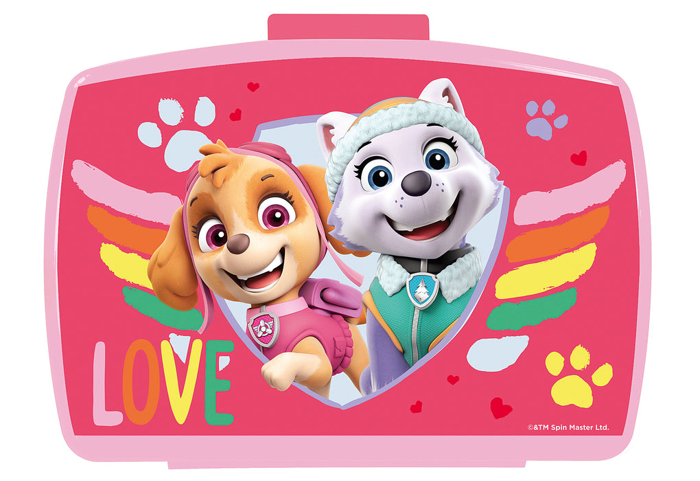 P:OS Brotdose Paw Patrol rosa Kunststoff