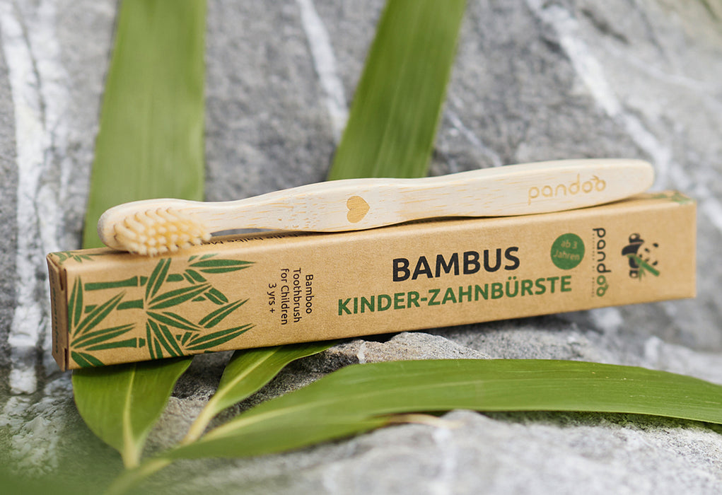 PANDOO Kinder-Zahnbürste 4er Pack