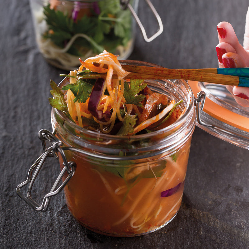 Beliebter Klassiker seit Generationen: das runde, klassische Kilner Bügelverschluss Glas