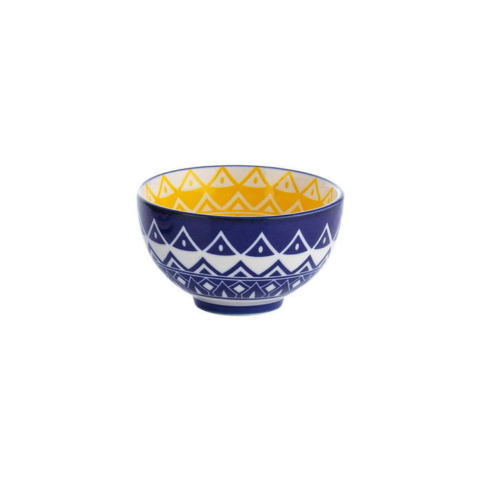 Formschöne Schale mit kunstvollem, fabrigem Mandaladesign. Ideal für Bowls, Snacks, Dips, Tapas, Salaten und vielem mehr.