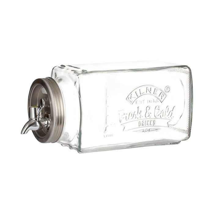 KILNER Getränkespender aus Glas 3l 32,7x14x18cm transparent