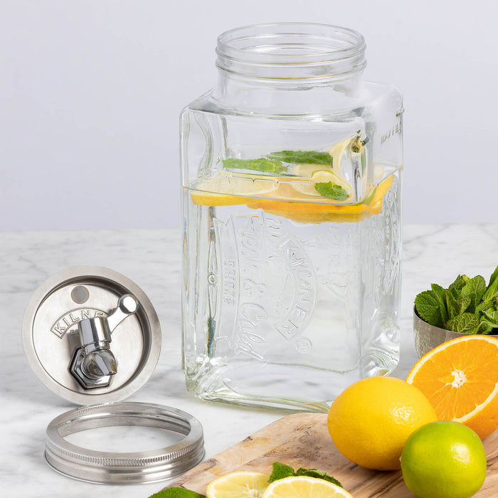 KILNER Getränkespender aus Glas 3l 32,7x14x18cm transparent