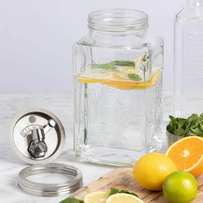 KILNER Getränkespender aus Glas 3l 32,7x14x18cm transparent