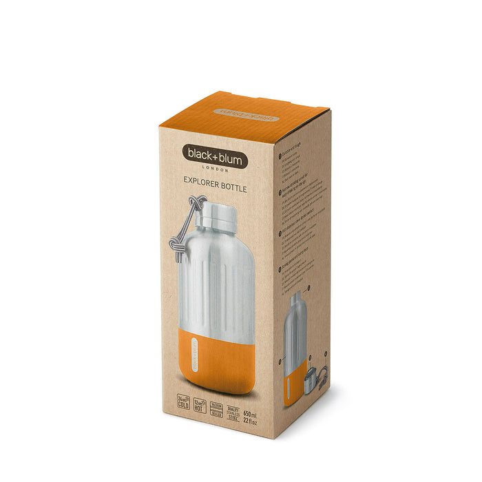 Hochwertige Isolierflasche in robustem Ourdoor Design. 650 ML