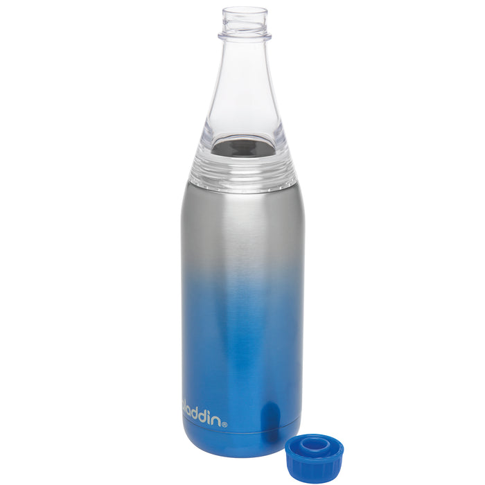 Wasserflasche in klassischem Design einer normalen Glas-Wasserflasche mit Isolierfunktion