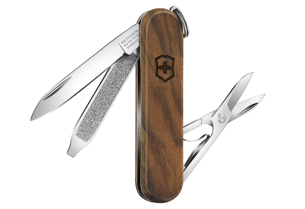 VICTORINOX Taschenmesser Classic SD Wood 58mm Nußbaumholz Blister