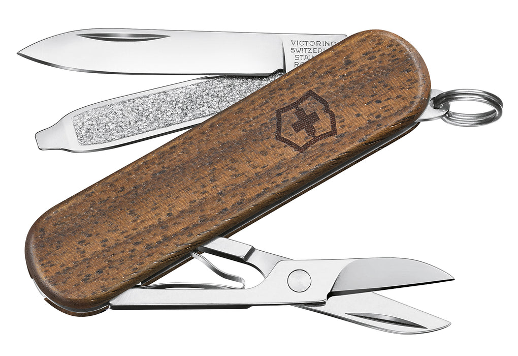 VICTORINOX Taschenmesser Classic SD Wood 58mm Nußbaumholz Blister