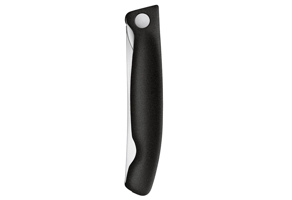 VICTORINOX Gemüsemesser Swiss Classic faltbar Wellenschliff schwarz Blister