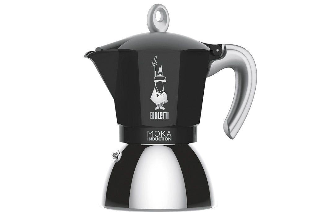 BIALETTI Espressokocher New Moka Induktion 2 Tassen schwarz