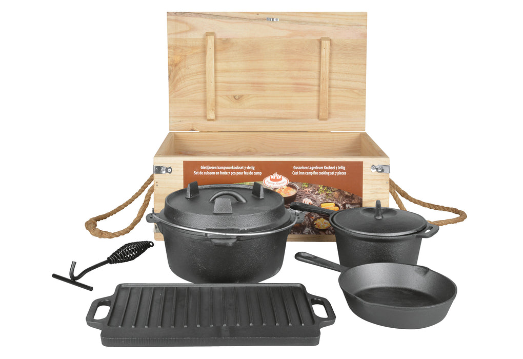 ESSCHERT DESIGN Dutch Oven Set Gußeisen 7teilig