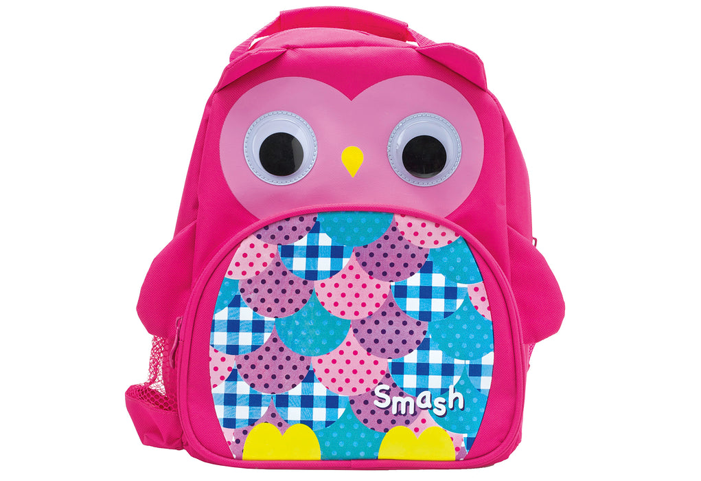 SMASH Kinder Rucksack Owl isoliert 27x23x12cm