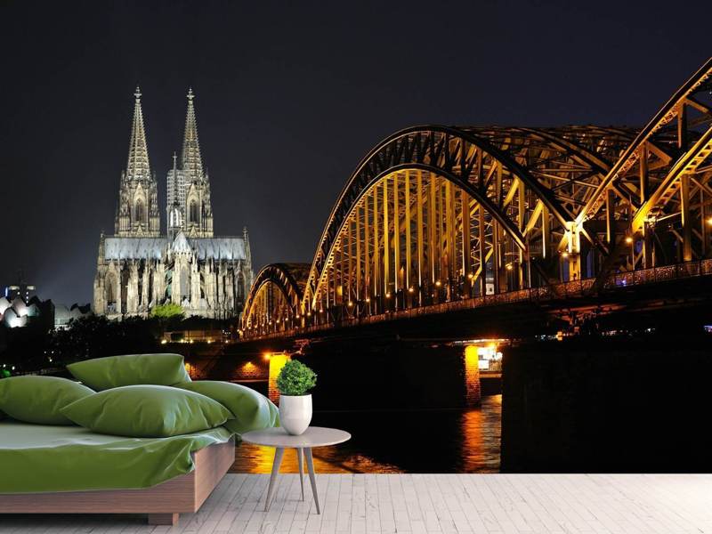 Fototapete Nachts in Köln